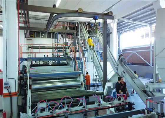 China Hohe Leistungsfähigkeits-Kunststoffplatte-Verdrängungs-Linie PET Blatt, das Maschine herstellt fournisseur